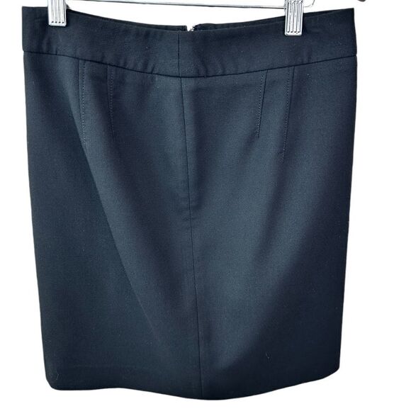LOFT Black Pencil Mini Skirt Size 0 Petite - Picture 2 of 9